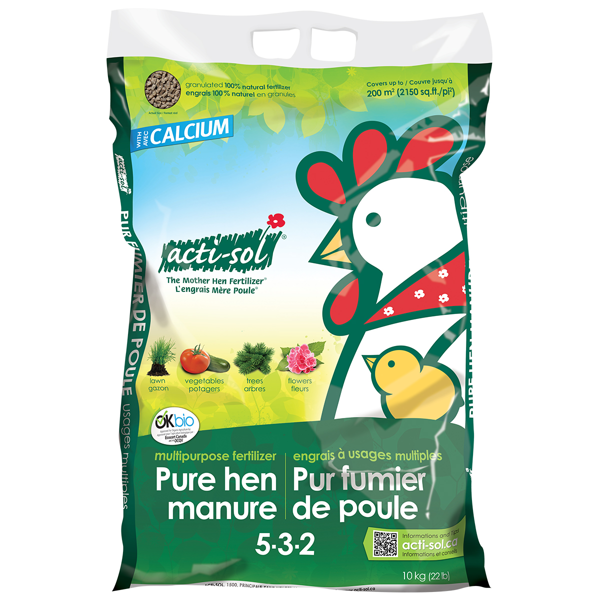 Acti-Sol Multipurpose Pure Hen Manure 5-3-2 (10kg)