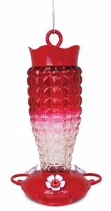 textured hummingbird feeder