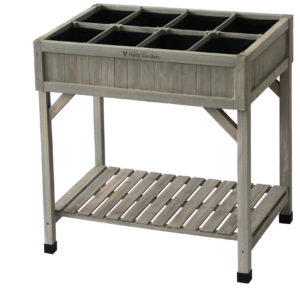 raised herb garden planter grey washed