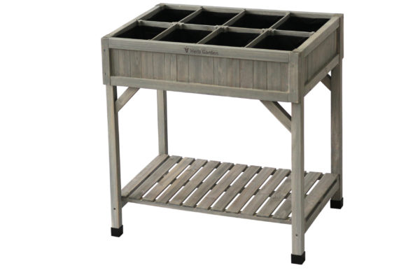 raised herb garden planter grey washed