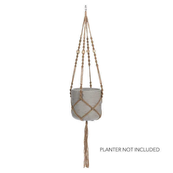 Macrame Planter Hanger w/Tail-42"L