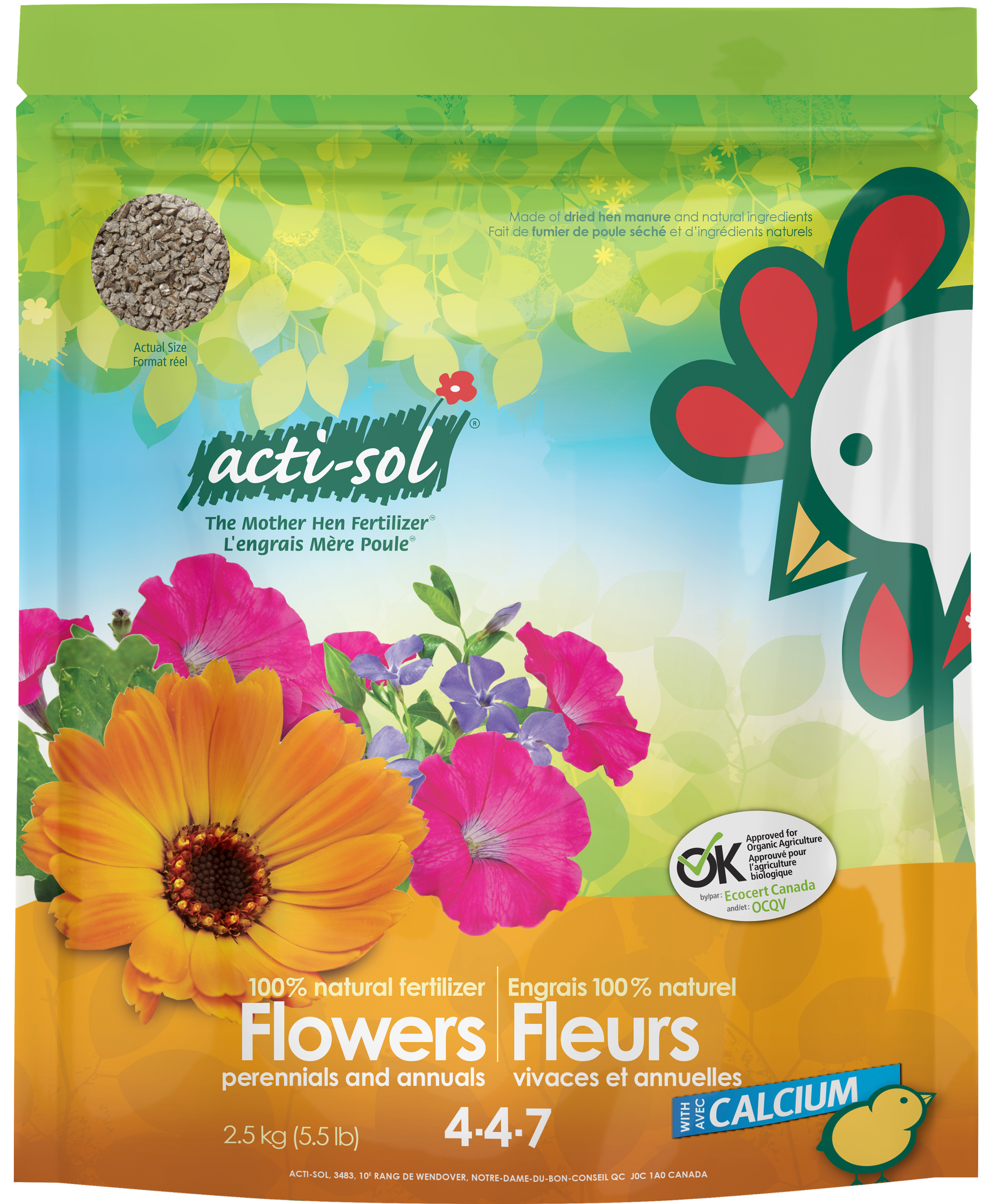 Acti-Sol Perennials & Annual Flowers Fertilizer 4-4-7 (2.5kg)