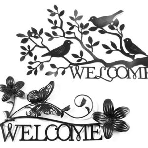 717460 Metal Wall Welcome Sign