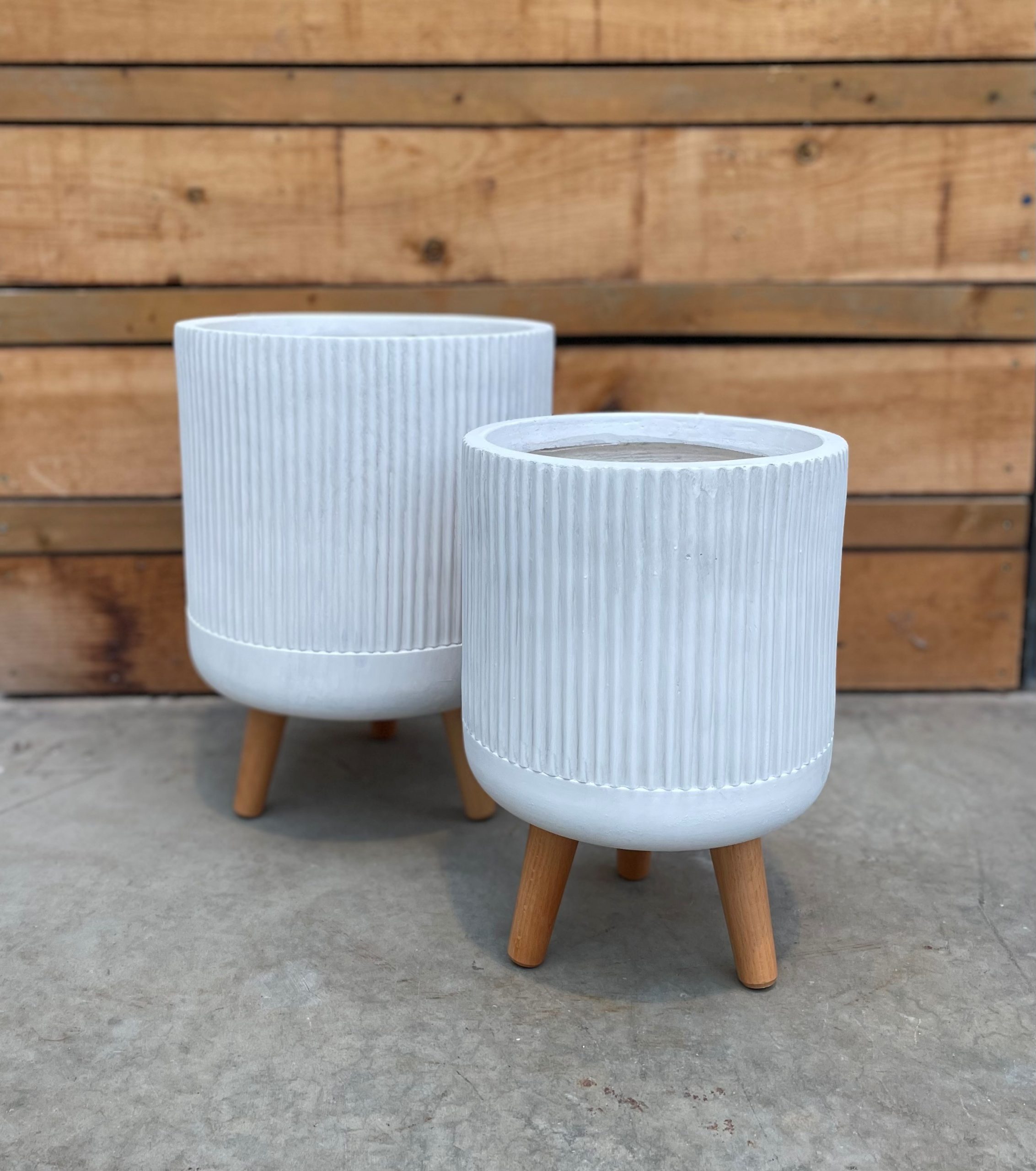 Logan Fibreclay Planter with Legs - available in two sizes