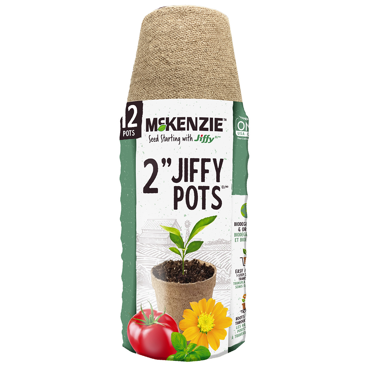 Jiffy Round Peat Moss Pots - Multiple Sizes Available