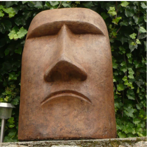 Large Rapa Nui Face  - Western Slate