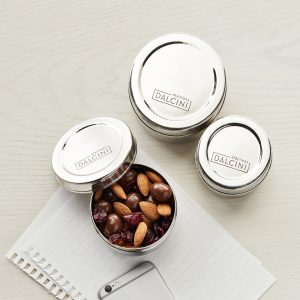 Dalcini Stainless - 3pc Round Snack Set