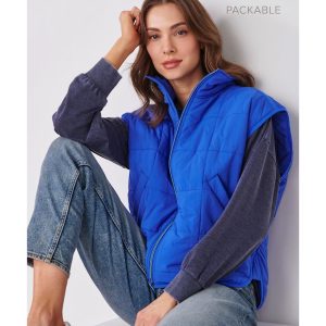 Charlie Paige Perfect Packable Puffer Vest (three colours available)