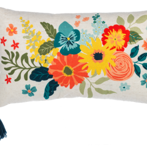 Flower Lumbar Pillow 12x20"