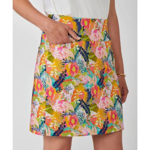 Charlie Paige Stretch Skort (Citrus Garden)