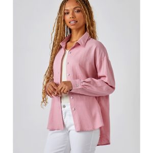Charlie Paige The Effortless Linen Blend Shirt (two colours available)