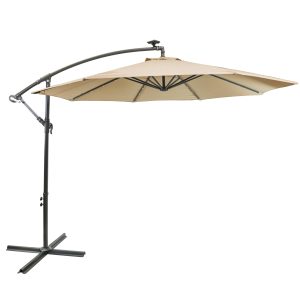 10ft Solar Cantilever Octagon Umbrella - Available in 2 Colours