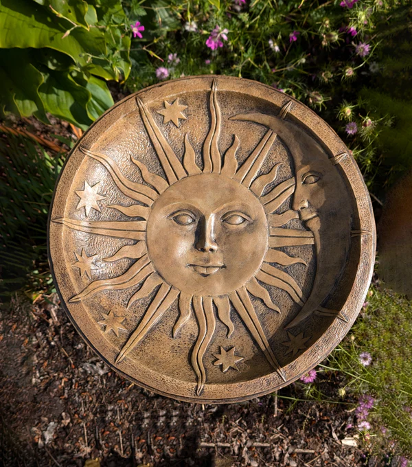 Astronomy Bird Bath - Ancient Stone