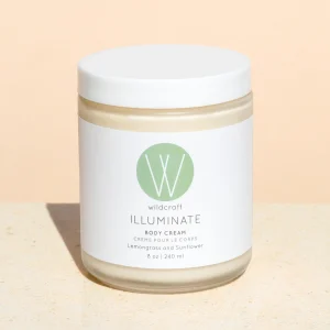 8 oz jar containing whipped body butter with Wildcraft logo and product information for body cream