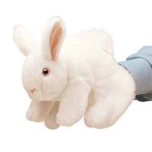 Folkmanis Hand Puppet - White Bunny Rabbit Puppet