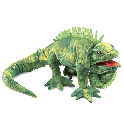 Folkmanis Hand Puppet - Iguana Puppet