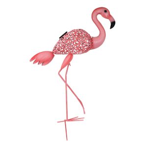 Solar Metal Flamingo