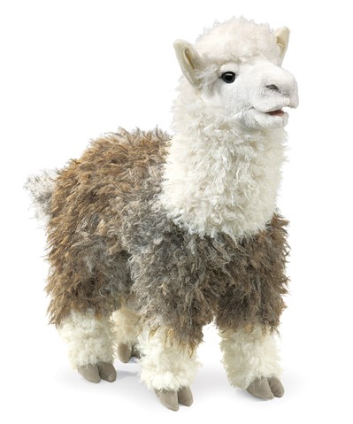 Folkmanis Hand Puppet - Alpaca (full body) Puppet