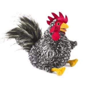 Folkmanis Hand Puppet - Barred Rock Rooster Puppet