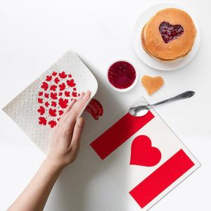 Canada Heart Dishcloth