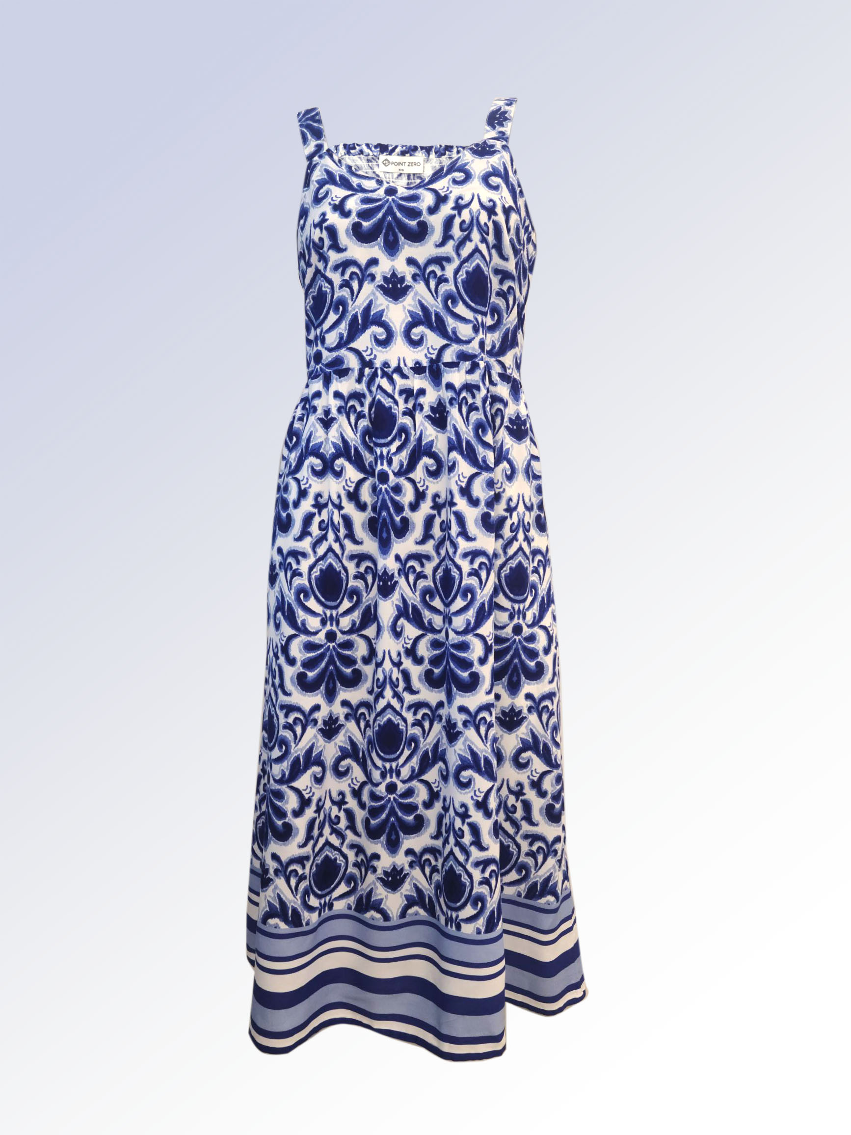 Point Zero Printed Sleeveless Maxi Long Dress