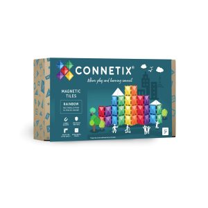 CONNETIX Rainbow Rectangle Pack, 18 Pieces