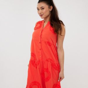 EsQualo Dress 3D Circled (Orange)