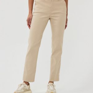 EsQualo Pants Jacquard Square Pattern