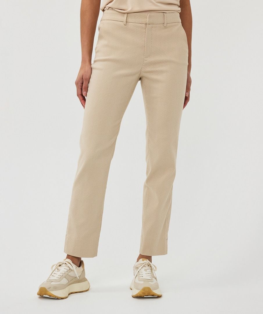 EsQualo Pants Jacquard Square Pattern