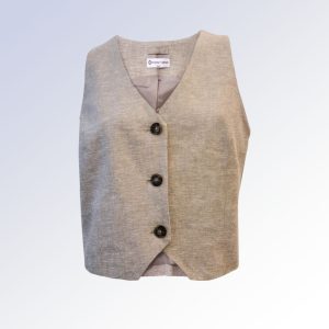 Point Zero Linen Vest (available in two colours)