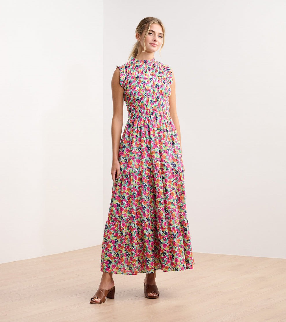 Hatley Smocked Maxi Dress Floral