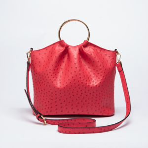 Noelle Ostrich Shoulder Bag