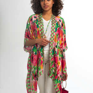 Noelle Floral Checker Wrap
