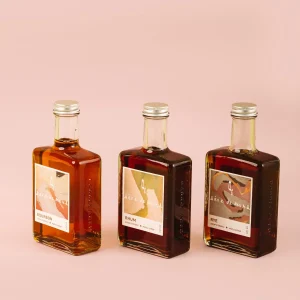 maple syrup in flavours bourbon, rhum and rye