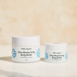 Body butter ultra moisturizing product image of 100g and 50g containers