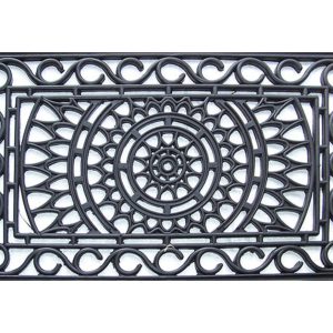 Large Wrought Iron Rubber Mat 24x36"