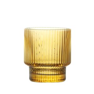 Ribbed Whiskey Glass Set 4 (two colours to choose from)