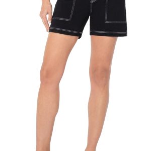 Liverpool Black Contrast Stitch Short